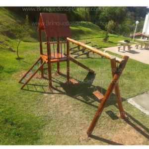 Ponte Desfiladeiro De Tronco Brinquedo De Tronco Playground De