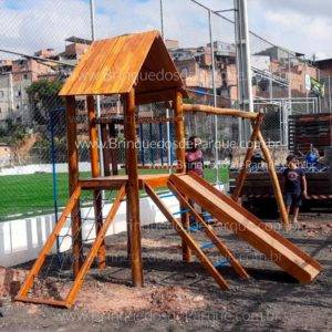 Casa do Tarzan de Tronco - Brinquedo de Tronco - Brinquedo de Parquinho - Brinquedos de Parque para Escolas, Condomínios, Praças e Construtoras.