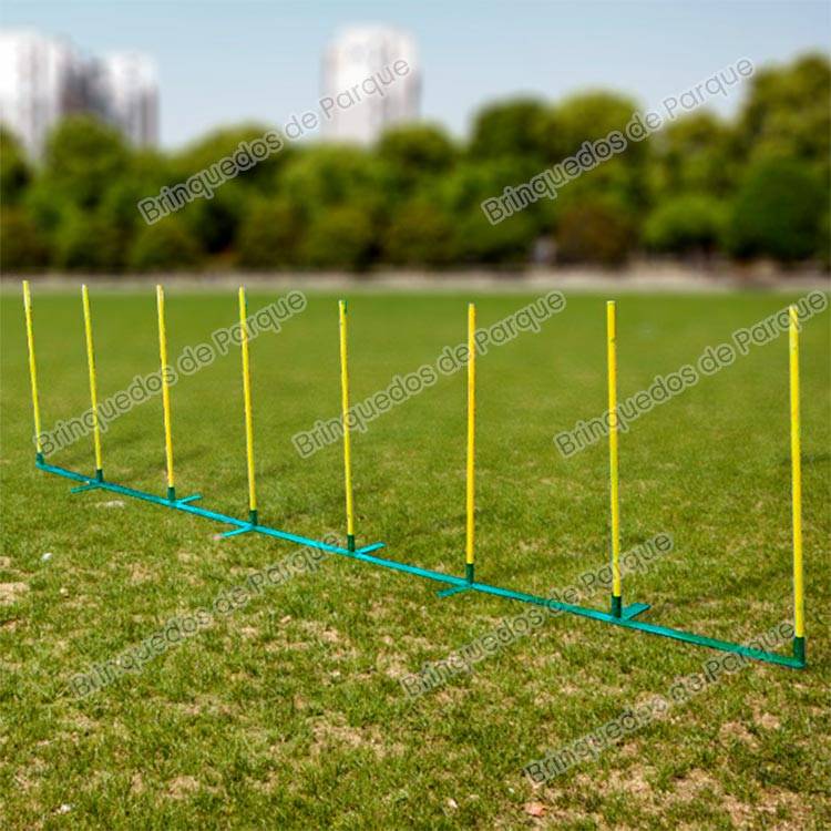 TRIXIE Postes Slalom para Agility - Obstáculos para Cães Agility - Obstáculo de Slalom para Cachorros - Equipamentos Agility - Pet Place