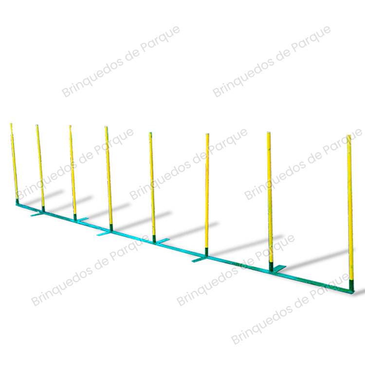 TRIXIE Postes Slalom para Agility - Obstáculos para Cães Agility - Obstáculo de Slalom para Cachorros - Equipamentos Agility - Pet Place