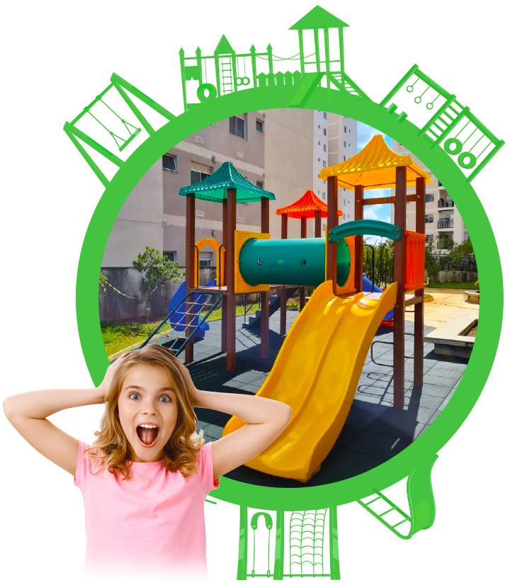 Playground de Madeira Plástica - Playground Ecológico - Brinquedo de Parquinho - Brinquedos de Madeira Plástica em Condomínios, Escolas, Creches, Praças, Chácaras, Sítios e Mobiliário Urbano
