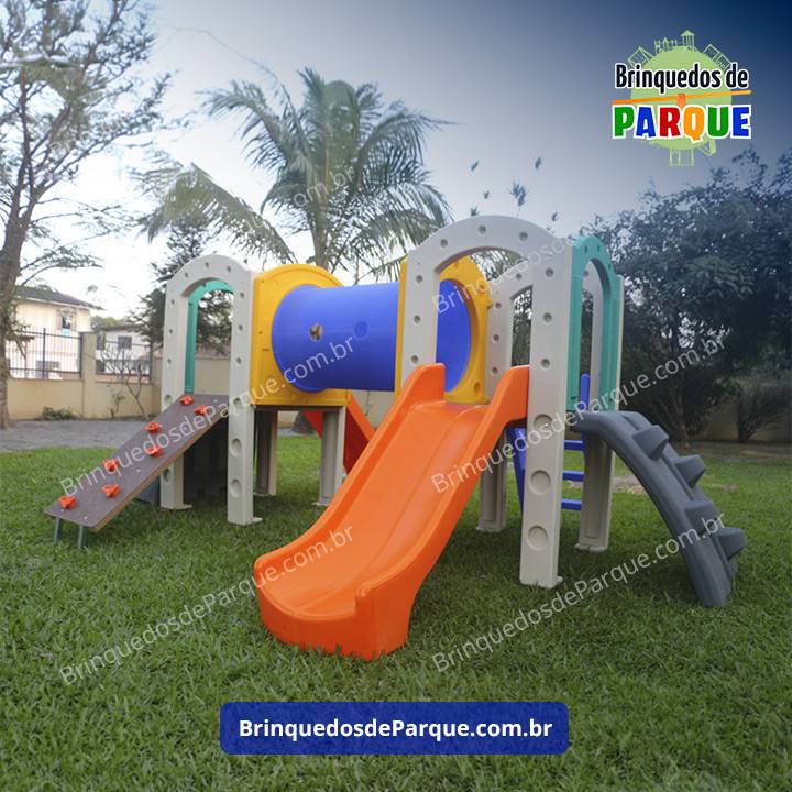 BP KIDS 03 - Linha Kids Little Play - KLP 0202 - Playground de Madeira Plástica Little Play - KLP 0101 - Brinquedos para Parquinhos - Escola, Creche, Condomínio, Playground Infantil - Brinquedos de Parque