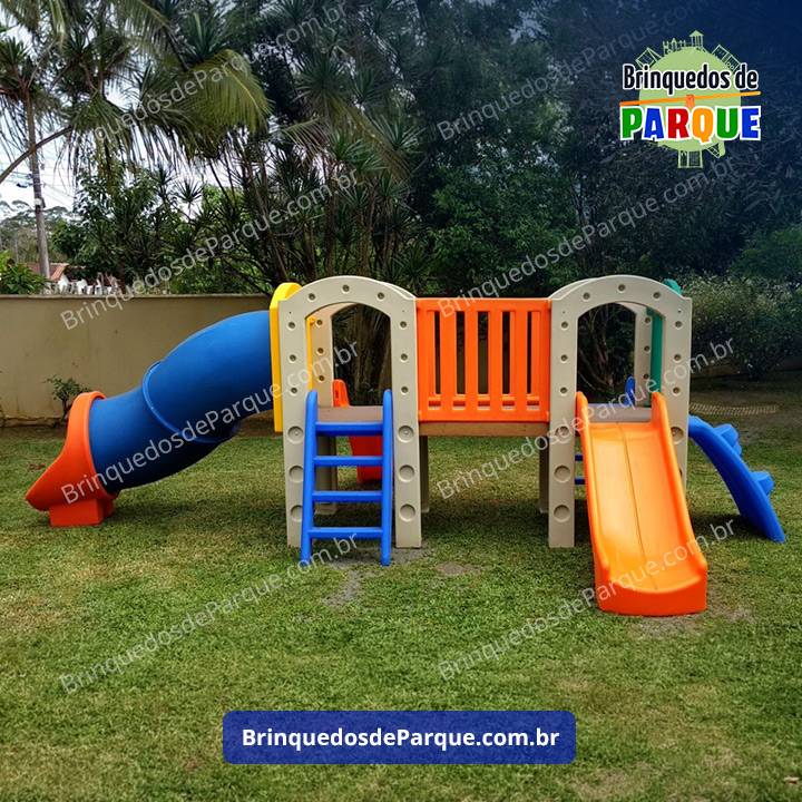 BP KIDS 04 - Linha Kids Little Play - KLP 0204 - Playground de Madeira Plástica Little Play - KLP 0101 - Brinquedos para Parquinhos - Escola, Creche, Condomínio, Playground Infantil - Brinquedos de Parque
