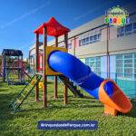 Playground Ecológico de Madeira Plástica KMP 0102 - Brinquedos para Parquinhos - Playground Infantil - Brinquedos de Parque para Escolas, Condomínios, Clubes, Hotéis - Brinquedão para Brinquedoteca