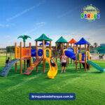 Parque 0603 - Playground Ecológico de Madeira Plástica - Brinquedos para Parquinhos - Playground Infantil - Brinquedos de Parque para Escolas, Condomínios, Praças, Construtoras, Clubes, Hotéis, Brinquedão para Brinquedoteca
